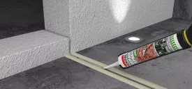 Filling up joints and cracks in concrete
