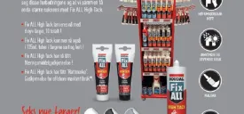 Store oppgraderinger av Fix All High Tack