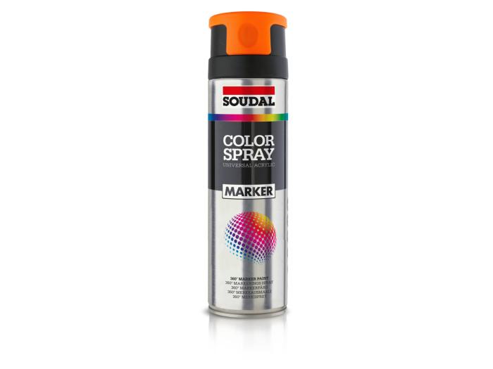 Color Spray Marker Paint Fluo Rød 500ml